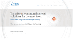 Desktop Screenshot of opusadvisory.com